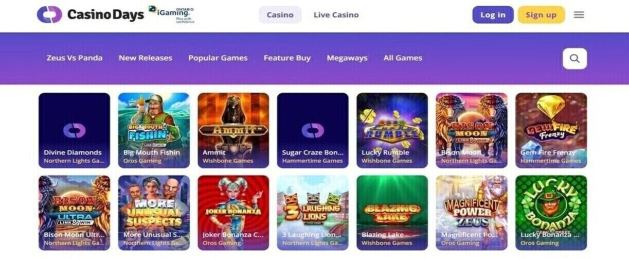 All Games CasinoDays Ontario