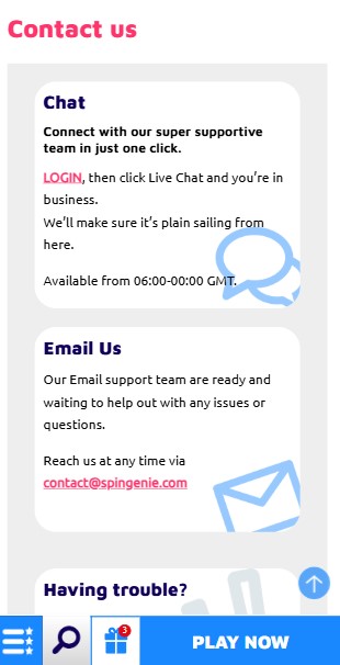 Customer Support SpinGenie Ontario