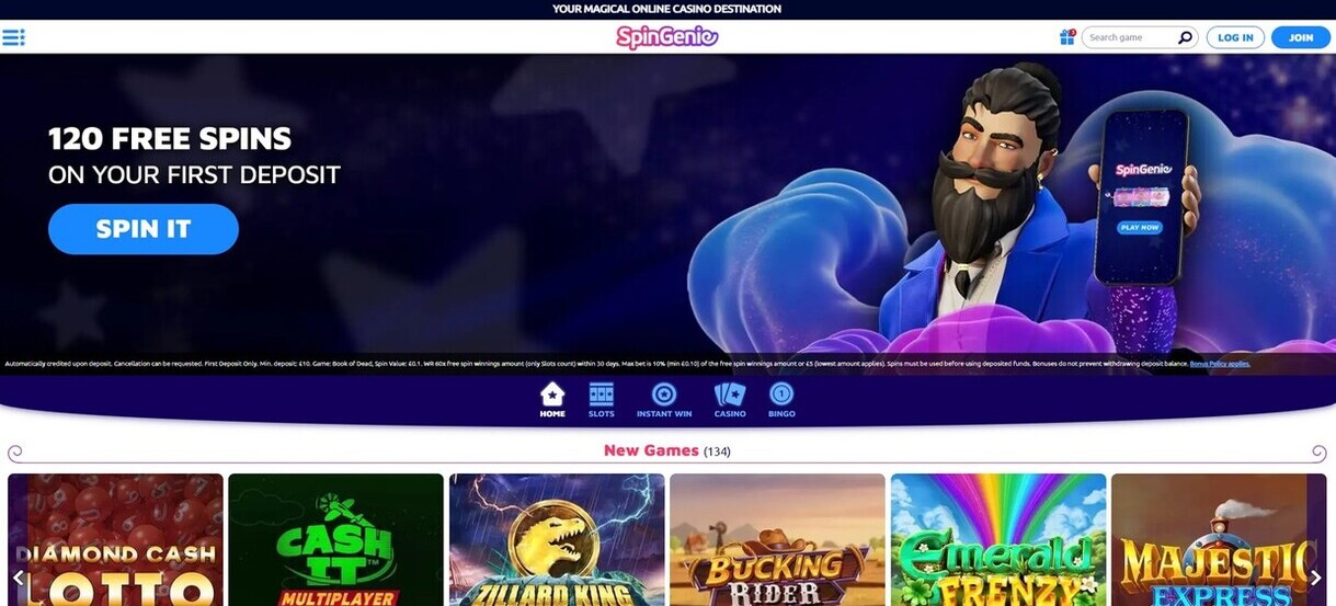 Homepage SpinGenie Ontario