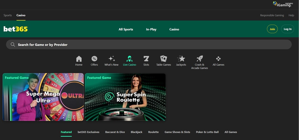 Live Casino Bet365