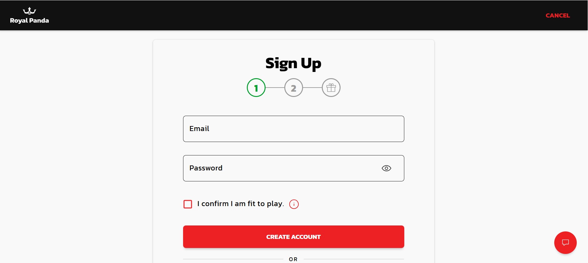 Registration RoyalPanda