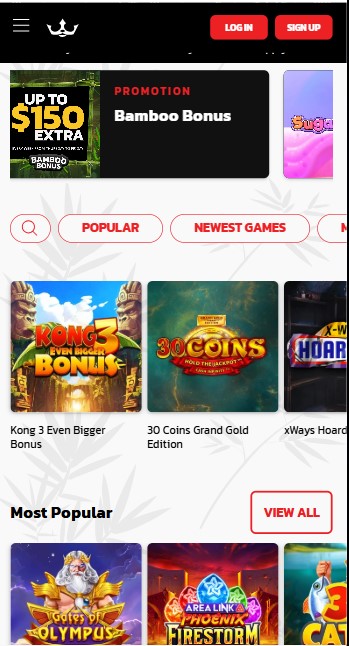 royalpanda casino homepage
