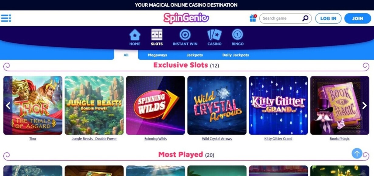 Slots SpinGenie Ontario