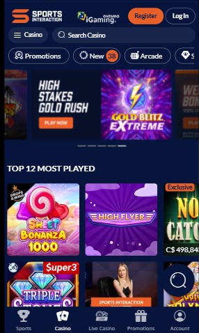 Sportsinteraction Homepage Canada Casino