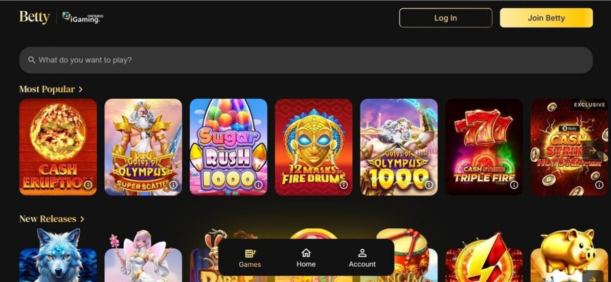 Betty Casino Games