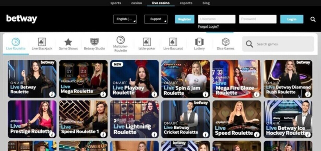 Betway Live Casino Canada