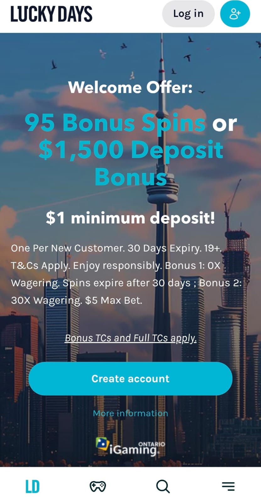 Bonus Lucky Days Canada Casino