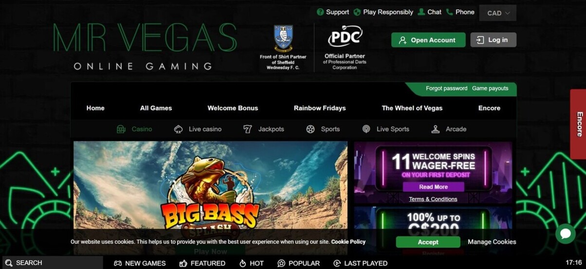 Mr Vegas Homepage Casino Ontario