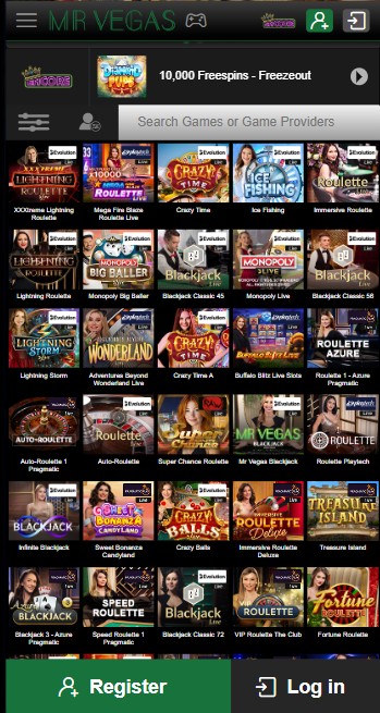 Mr Vegas Live Casino