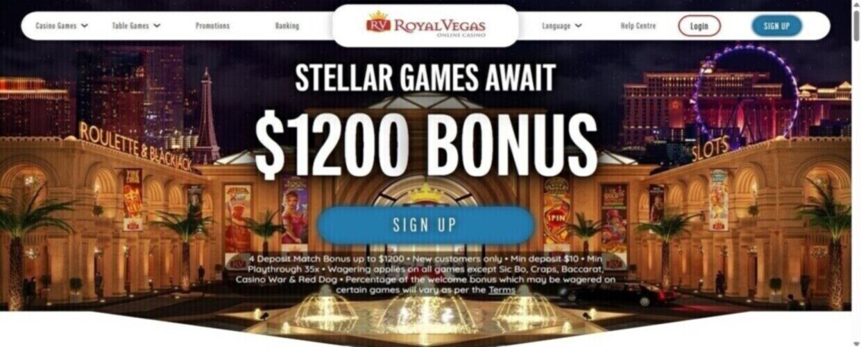 Homepage RoyalVegas Casino Ontario pc